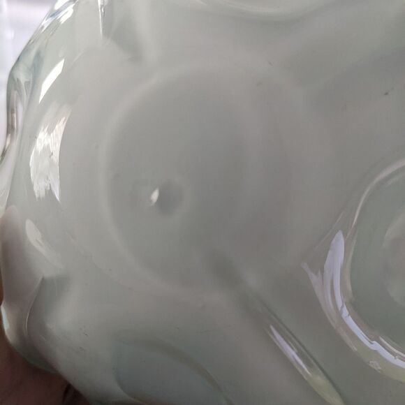 Murano Glass Bowl Speckled Green and Gold - Picture 6 of 8